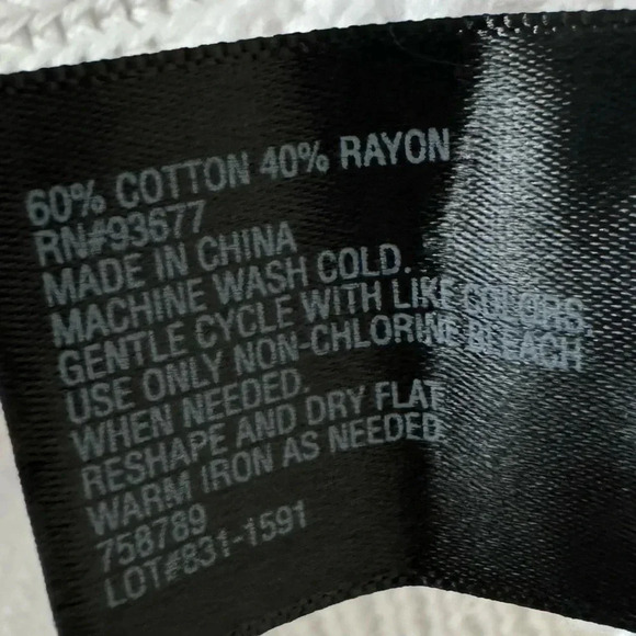 Classic WORTHINGTON Womens Small Knit Sweater Half Sleeve White Pullover Top - Picture 7 of 9